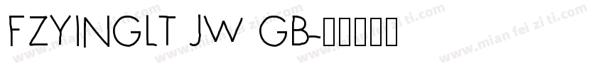 FZYINGLT JW GB字体转换